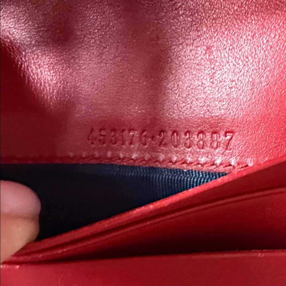 Gucci GG Blooms Supreme Compact Wallet – Red Leather Interior - Picture 11 of 11